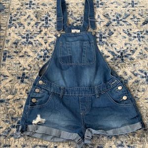 Cotton on overall shorts